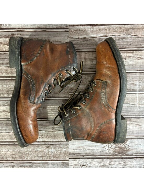 Frye Prison leather Boot Size 9 M color brandy Made In USA main image 7